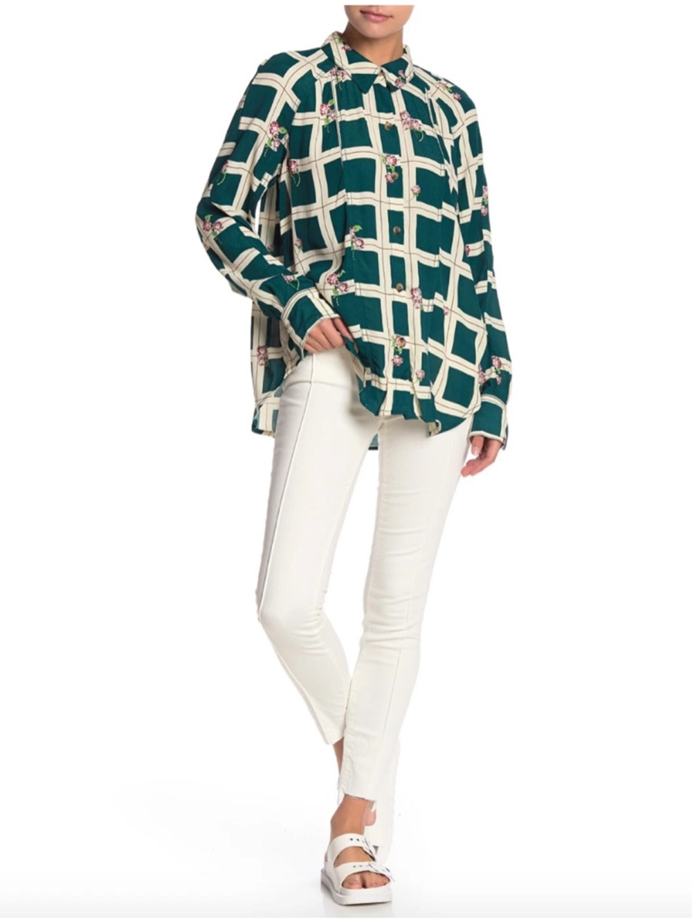 NWT Free People Del Wray Off White Skinny Jeans